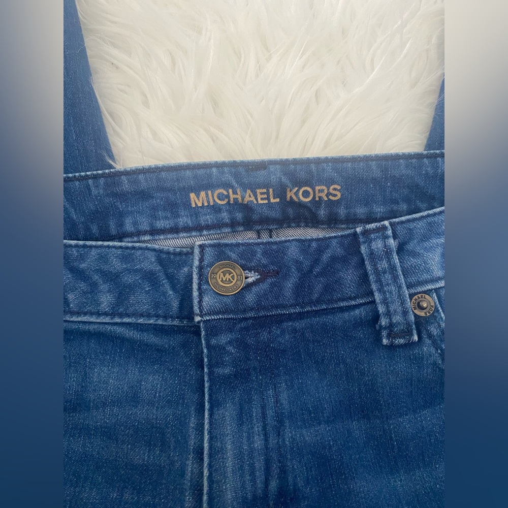 SOLD Michael Kors Izzy Undone Raw Edge Skinny Jeans - Picture 4 of 9